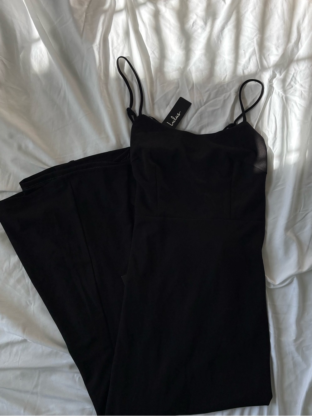Lulu's Classic Black Maxi Dress